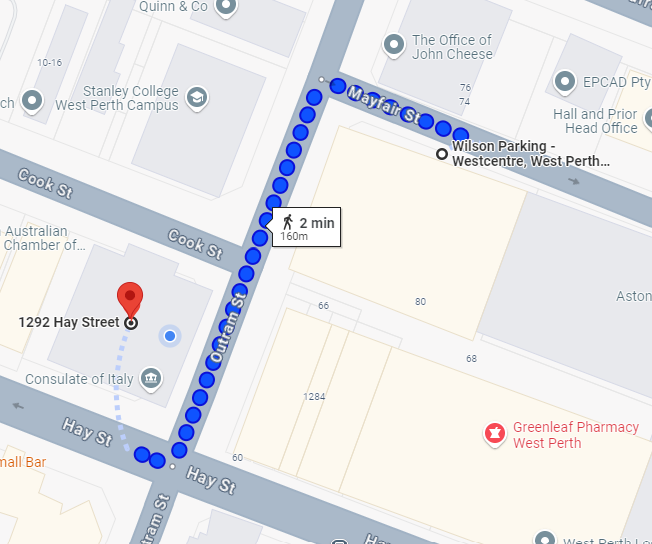 Parking image, indicating available parking facilities close to the office.
